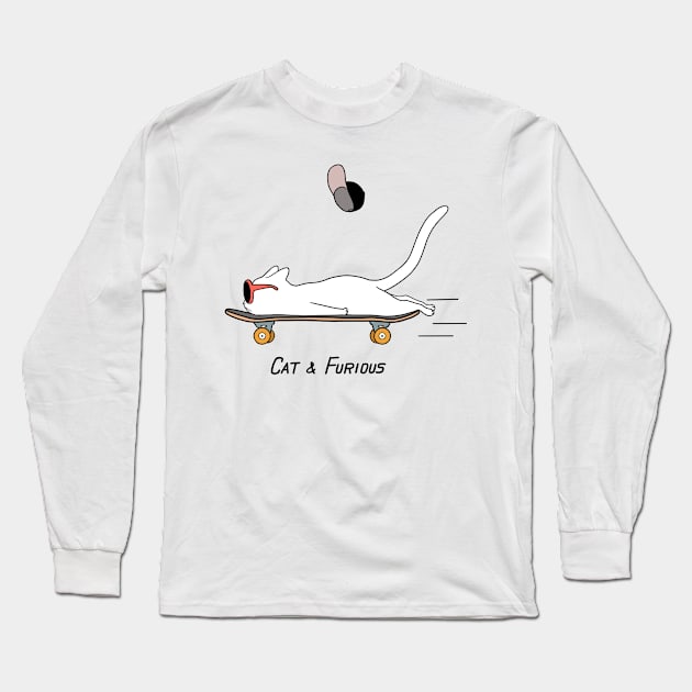 Cat & Furious Long Sleeve T-Shirt by bignosework